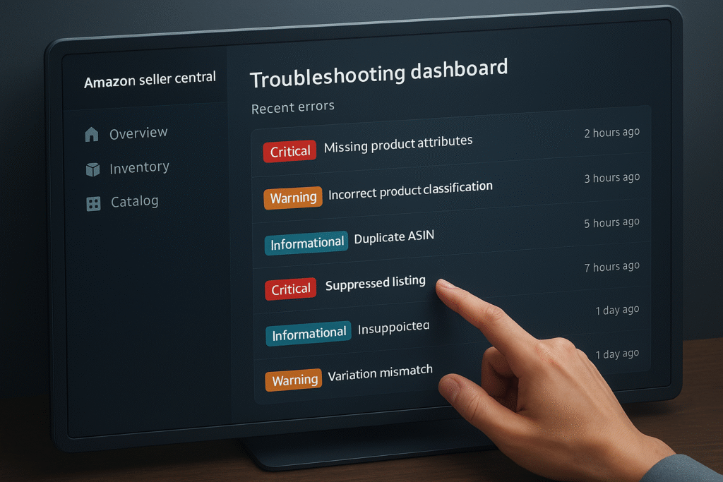Amazon Listing Errors Fix – 2025 Seller’s Guide