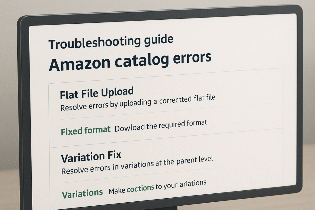 Amazon Listing Errors Fix – 2025 Seller’s Guide
