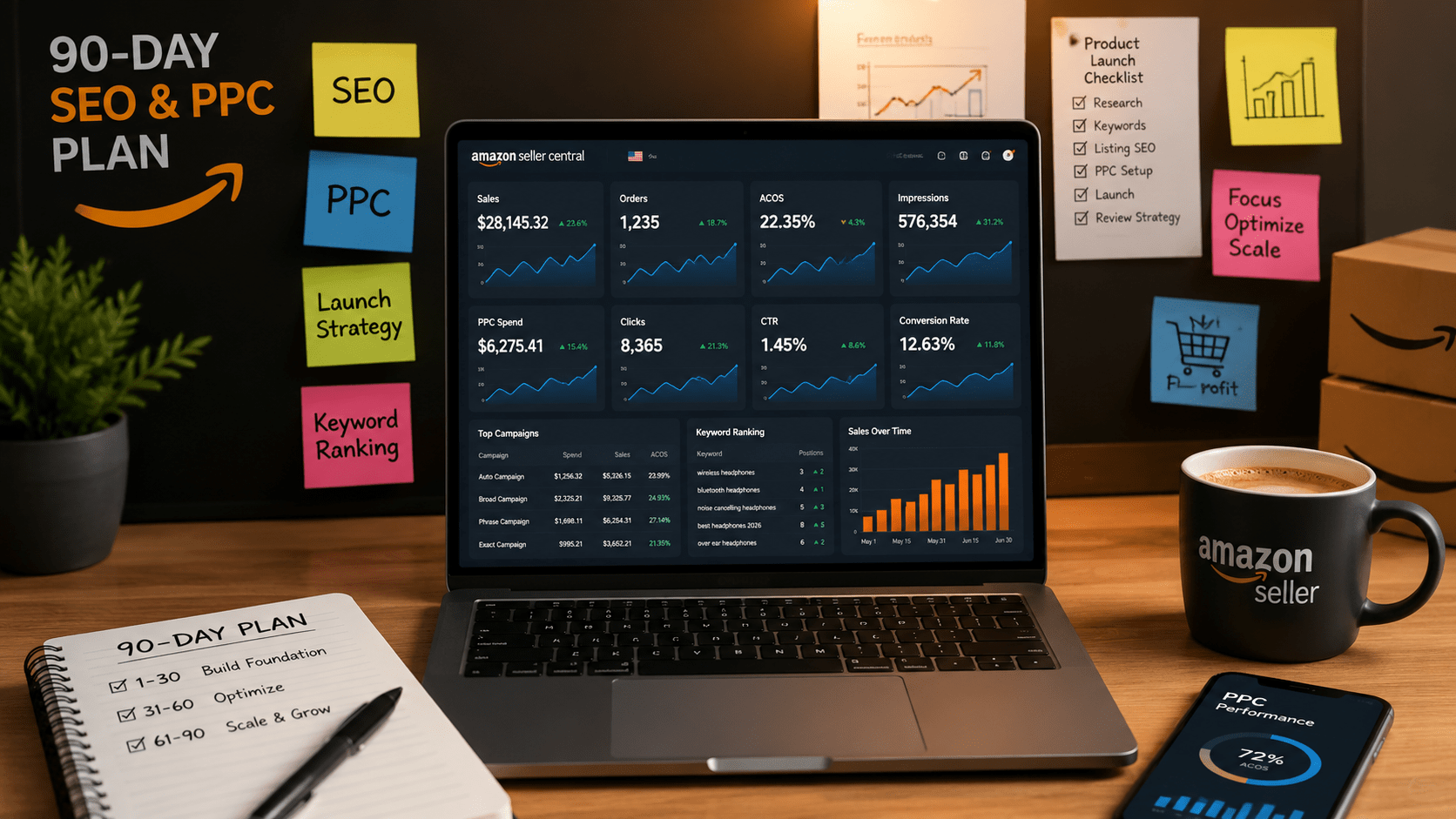 New Amazon Seller? Here's Your First 90-Day SEO and PPC Plan