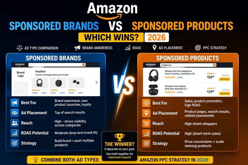 Amazon sponsored brands vs products 2026