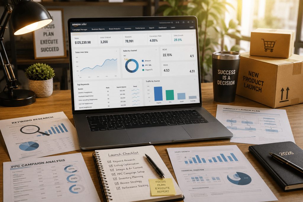 How to Launch a New Product with Strong Amazon SEO (2026 Guide)